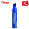 Pentel N50XL Permanent Marker Blue for Bold, Smudge-Proof Writing – Single Pen