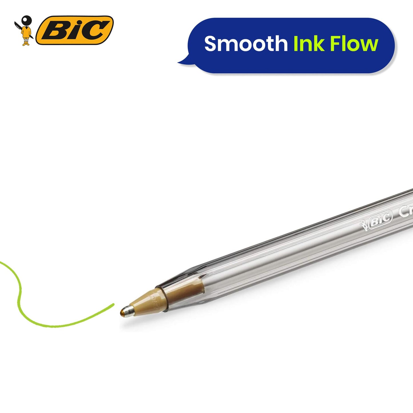 Bic Cristal Fun Ball Pen Green - Box 20