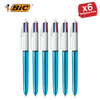 Bic 4 Colour Shine - Blue - Single Pen