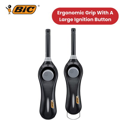 BIC Mega Standard Utility Lighter Black - Blister Pack of 2
