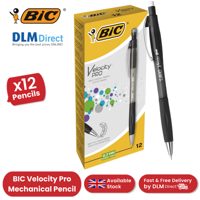 BIC VELOCITY PRO MECHNICAL PENCIL 0.7MM - PACK OF 12 - 1 to 5 Packs