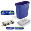 DURABIN 60L Blue Bin Set & Grey Lid and 25x 110L Recycled Bin Bags