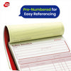 Invoice Book Carbonless NCR Duplicate Pad Sales Record Book for Office