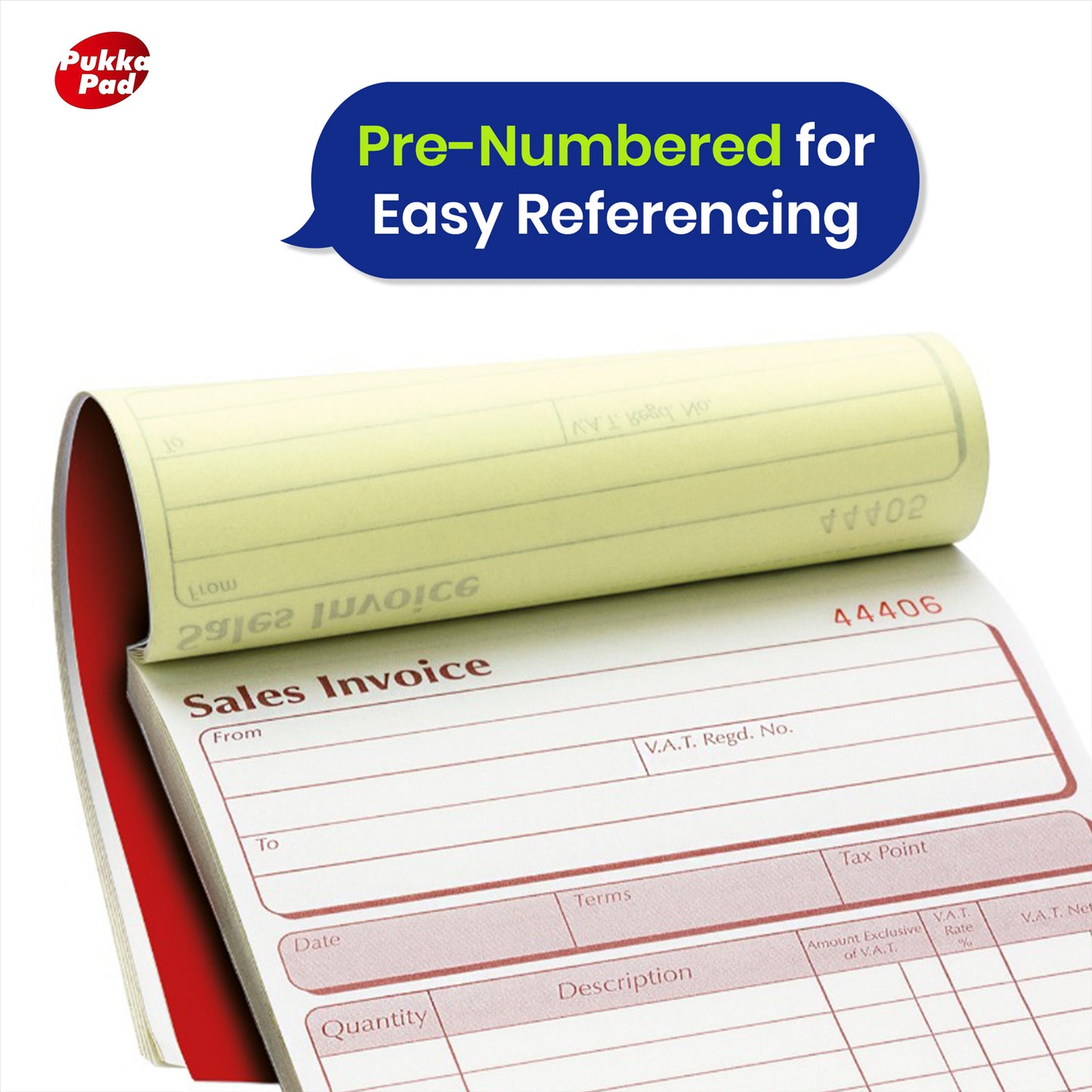 Invoice Book Carbonless NCR Duplicate Pad Sales Record Book for Office
