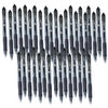 Pilot G-207 Rollerball - 0.4mm Tip Black Writing Pen, Retractable Biro for Notes