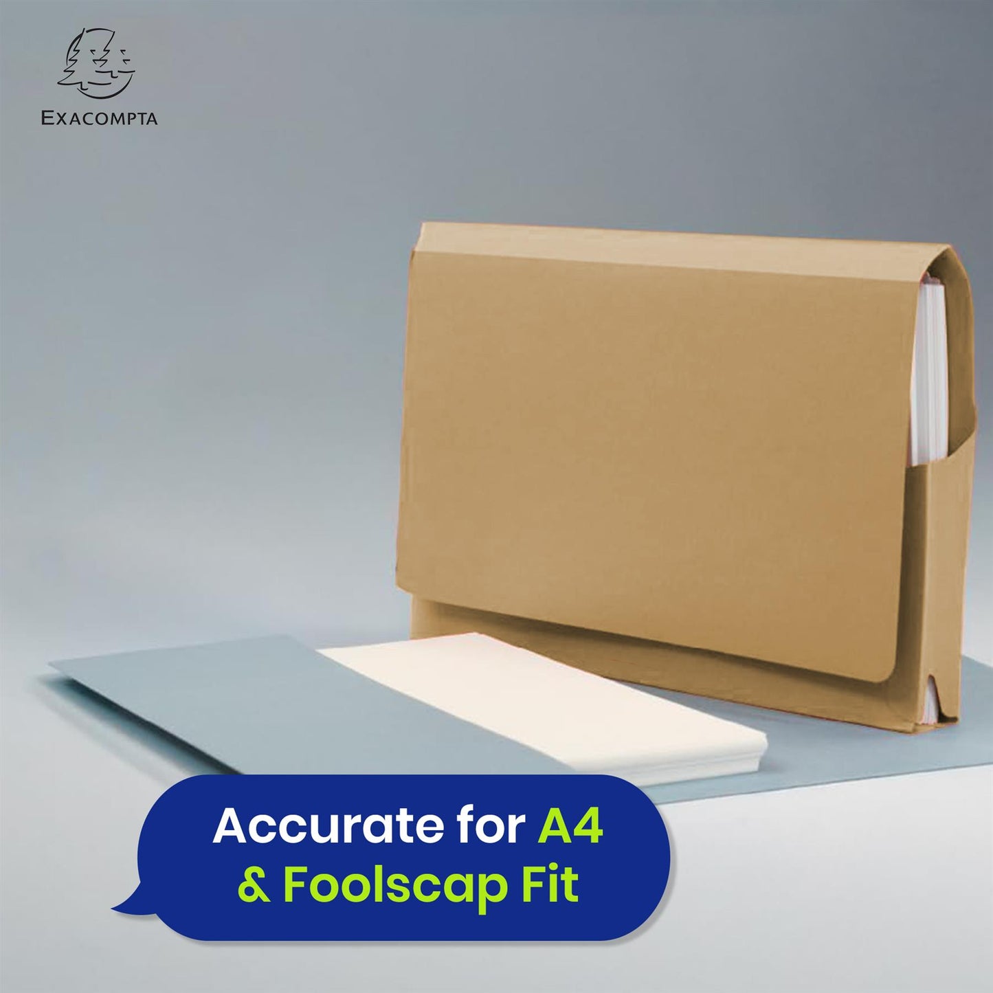 Exacompta Guildhall Pocket Wallet – 315gsm Manilla Heavyweight Secure file, Pack of 50, (Buff)