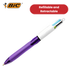 Bic 4-Colours Grip Fashion Ballpoint Pen 1.0mm - Pack of 1