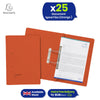 Exacompta Guildhall Spring Manilla Transfer File, 285gsm Blue Angel Certified Folder, Pack of 25