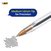 Bic Cristal Original Ballpoint Pens Medium Tip (1mm), Black, Blister of 10