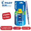 V5 Cartridge System Liquid Ink Fine Line Single Blister + 3 Refills - Blue