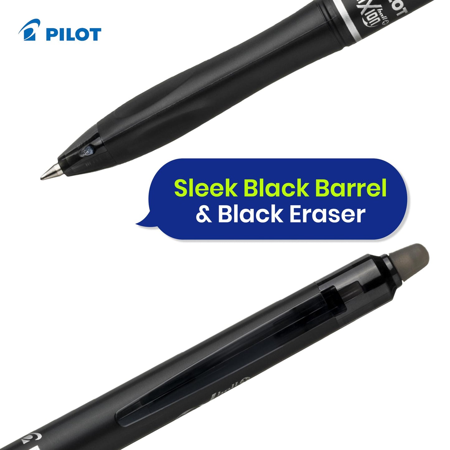Pilot Frixion Ball Plus Erasable Pens 0.7mm Pack of 10 Smooth Writing Ink
