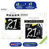 Black and White 21st Birthday Banner and Bunting Decor Set for Party Spaces