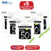 Happy 50th Birthday Black and White Recyclable Banner - 2.6m