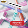 Bic Twin Lady Sensitive Razors - Easy Glide Travel Razor, Sensitive Skin Razors for Women