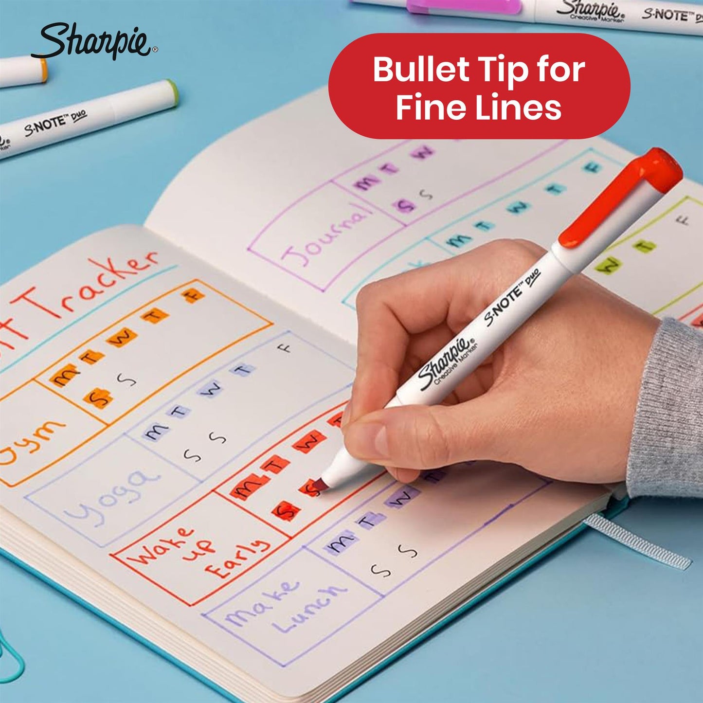 Sharpie S Note Duo Twin Tip Asst PK16