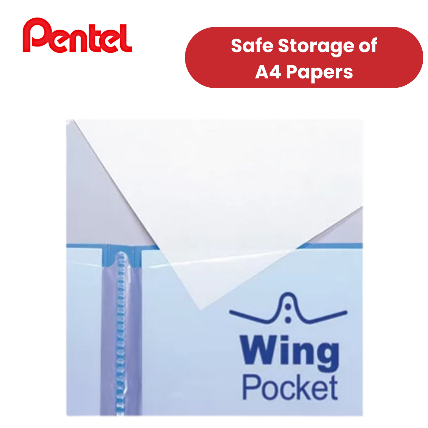 PENTEL RECYCOLOGY A4 DISP BK 20PKT RED - Pack of 1