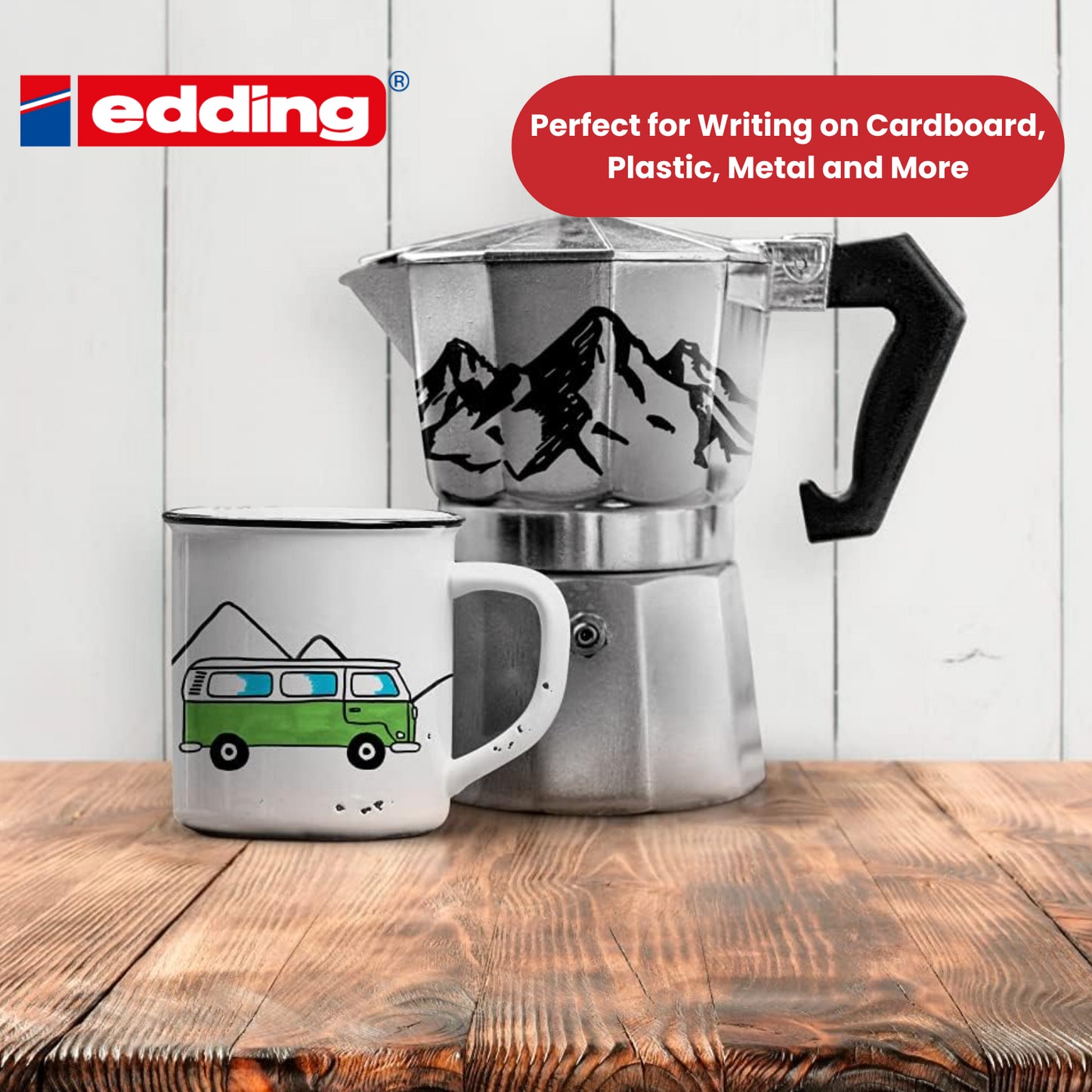 Edding 2000 C Permanent Marker Bullet Tip 1.5-3 mm Line (Black) - 1 x Pack of 10 Permanent Markers