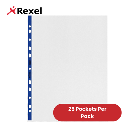 Rexel Nyrex (A4) Reinforced Top Opening Pockets Pack of 25
