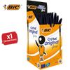 BIC CRISTAL FINE BALL POINT PEN BLACK - PACK OF 50 - 1 to 5 Packs