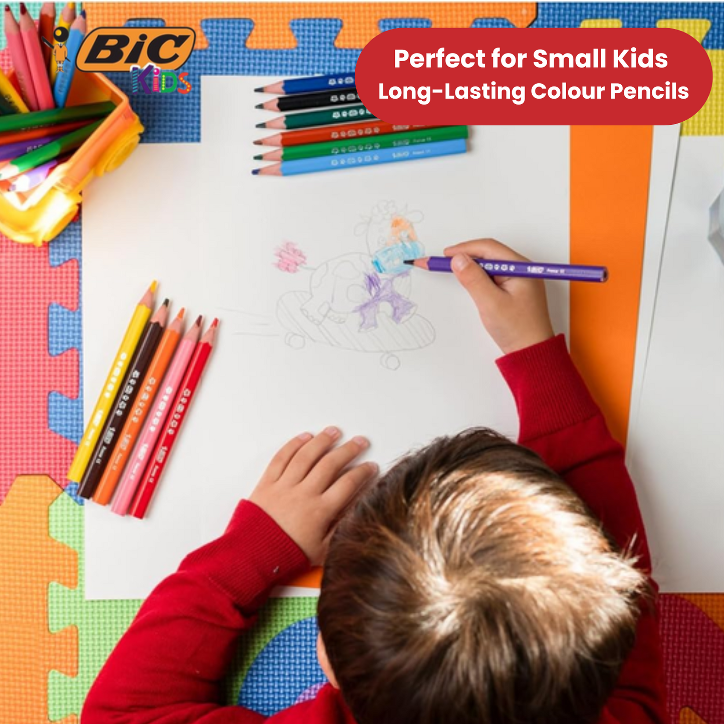 BIC Kids Evolution Triangle ECOlutions Colouring Pencils Assorted - Pack of 12