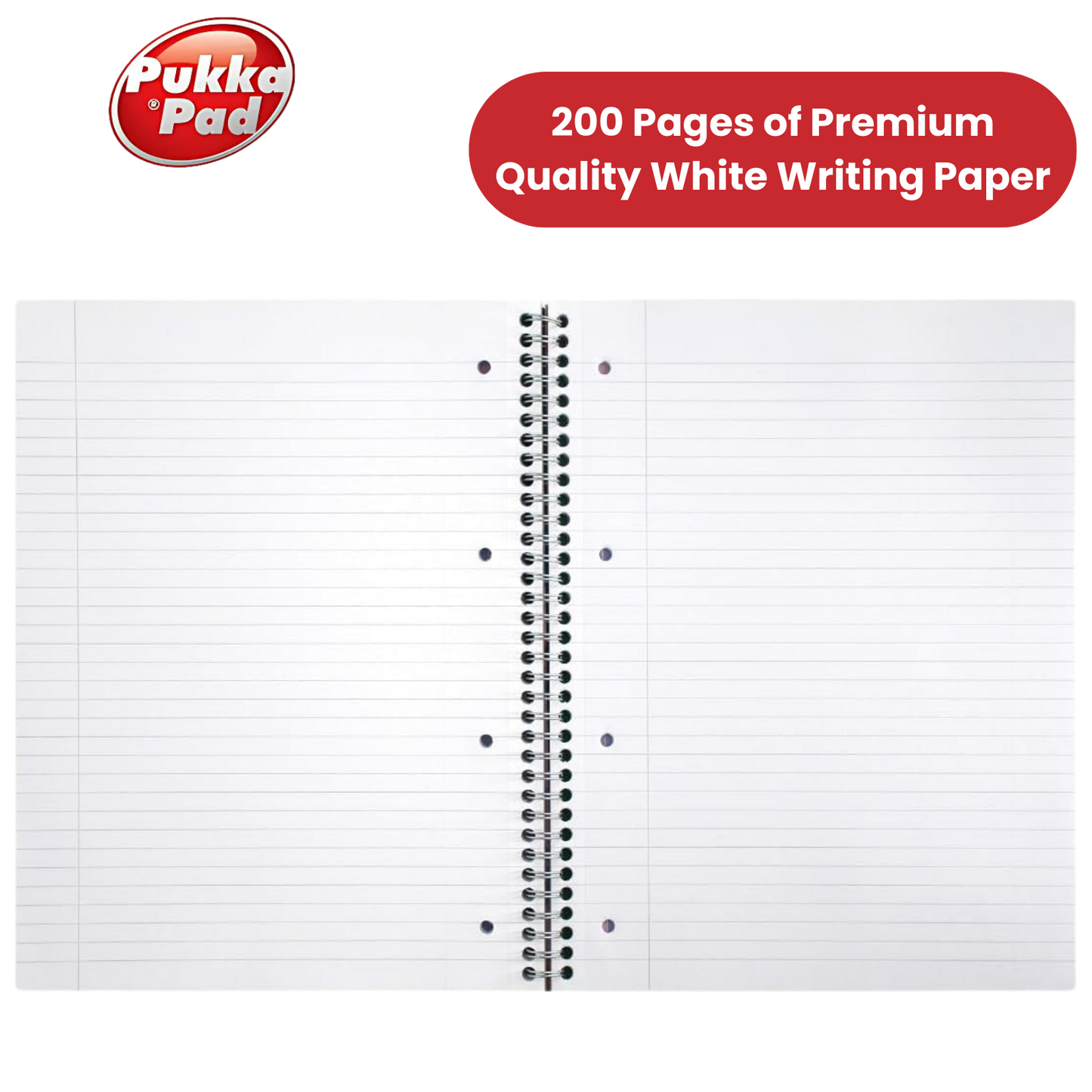 Pukka Pad Pastel Jotta Pad A4, Lined Notebook for School, Work & Notes Pack of 3