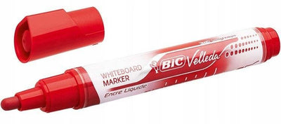 BIC Velleda Liquid Ink Dry Wipe Tank Markers Red - Pack of 12