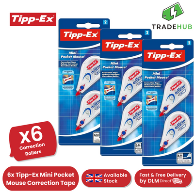 Tipp-Ex Mini Pocket Mouse Correction Roller (Pack of 6)