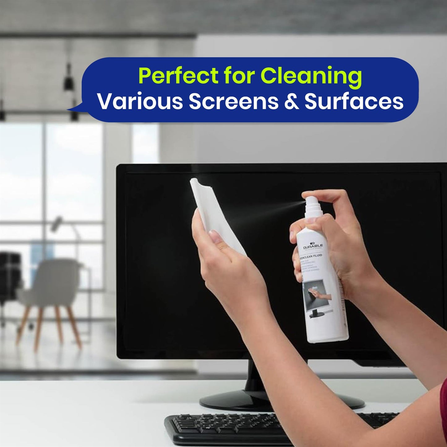 Screen Cleaner Spray Streak-Free TV Laptop Phone & Monitor Cleaner 250ml