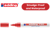 Edding 750 Paint Marker Pack of 1 Opaque Red Low Odour Ink 2-4mm Bullet Tip