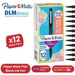 Papermate Flair Original - Black - Pack of 12