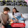 Happy 21st Birthday Black and White Recyclable Banner - 2.6m