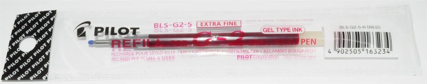 Pilot G2-05 Refill - Red - Single Refill - Pack of 2 to 36