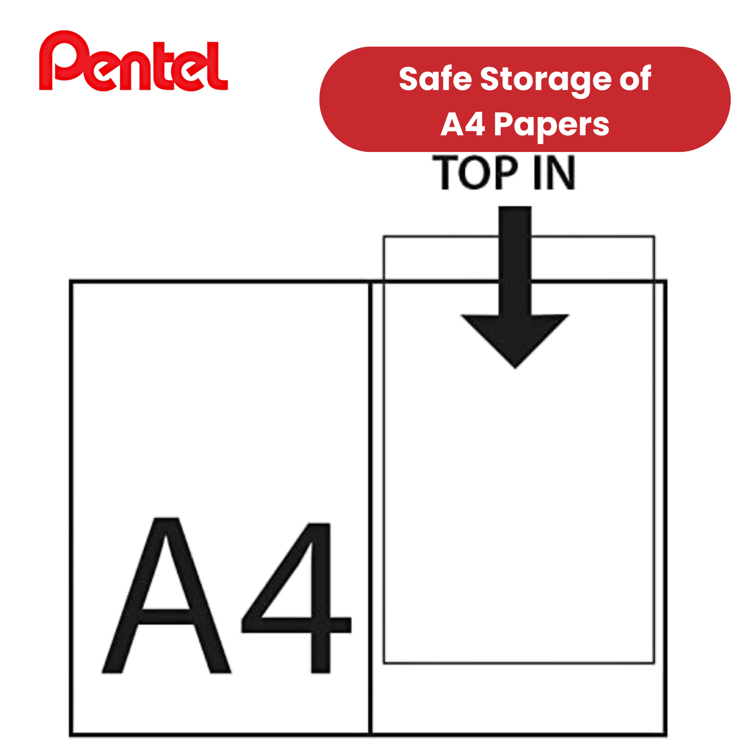 PENTEL RECY A4 DISP BK CLR 30PKT BLUE - Pack of 1