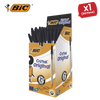 BIC CRISTAL MEDIUM BALL POINT PEN BLACK - BOX OF 50 - 1 to 5 Packs