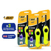 BIC Mega Utility Lighter - Plastic 6cm Wand Cooking Lighter, Push Button Lighters for BBQ