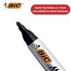 Bic 2000 Permanent Black Bullet Tip Marker 820915 - Single Pen Bic 2300 Permanent Black Bullet Tip Marker - 5 Single Pens