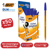 BIC CRISTAL FINE BALL POINT PEN BLUE - PACK OF 50 - 1 to 5 Packs