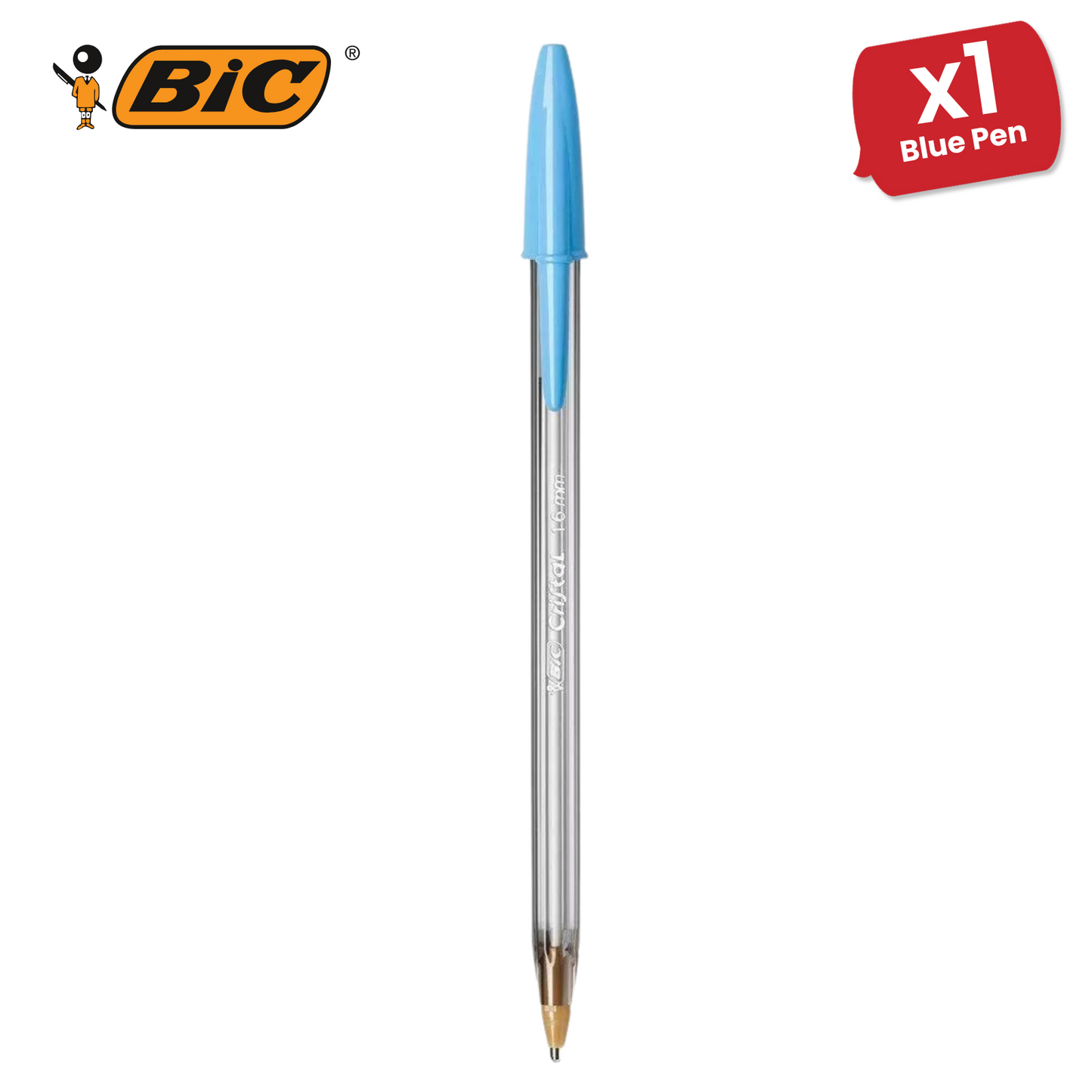 Bic Cristal Fun Ball Pen � Turquoise - Pack of 1