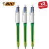 Bic 4 Colours Fluo Retractable Ballpoint Pen - Pack of 1