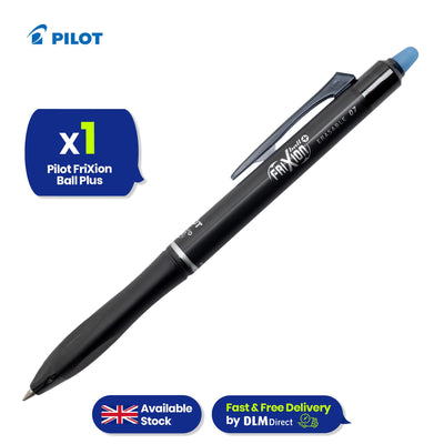 Pilot Frixion Ball Plus Blue Erasable Pen 0.7mm Smooth Writing Ink