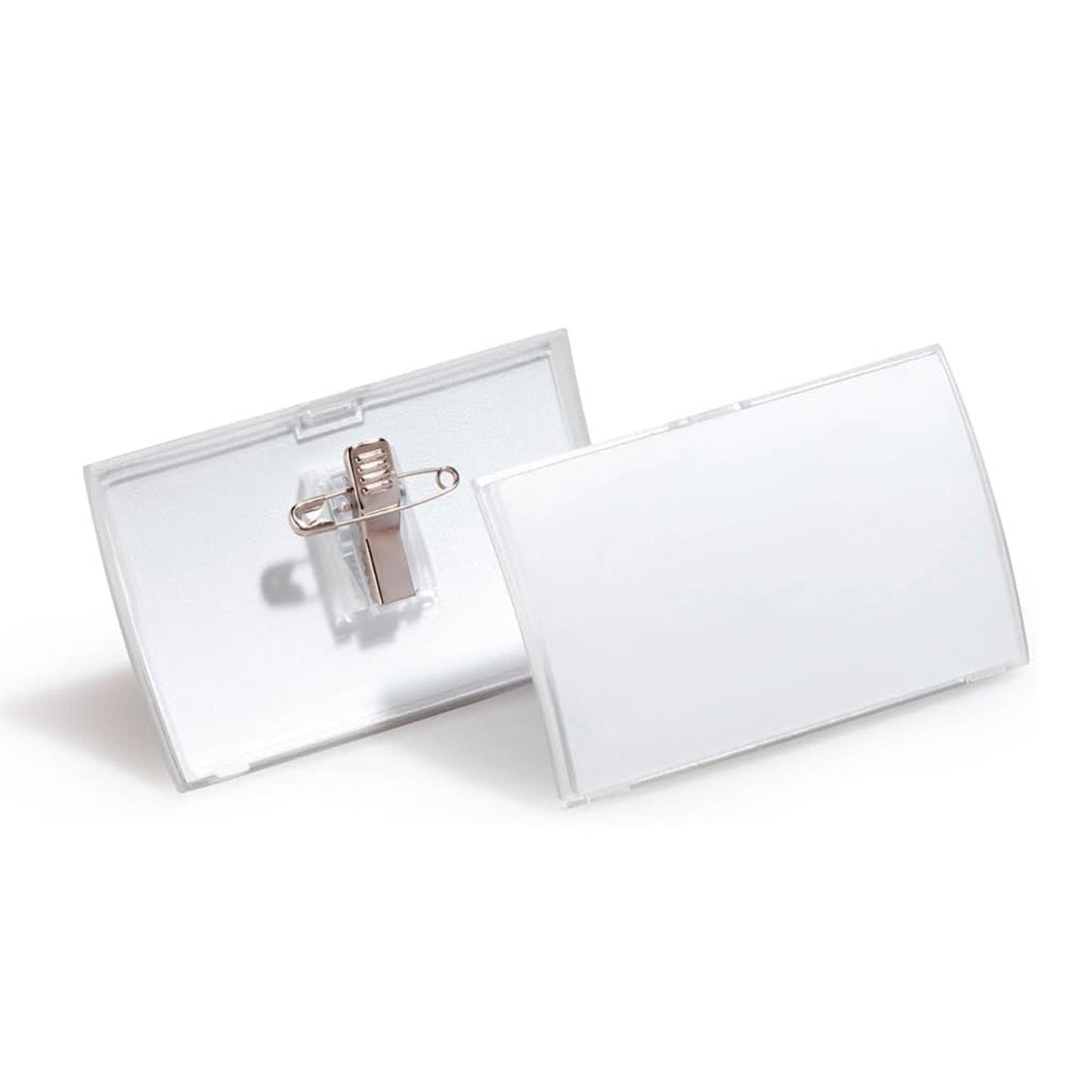 Durable Click Fold Name Badge with Combi Clip 54x90mm Transparent