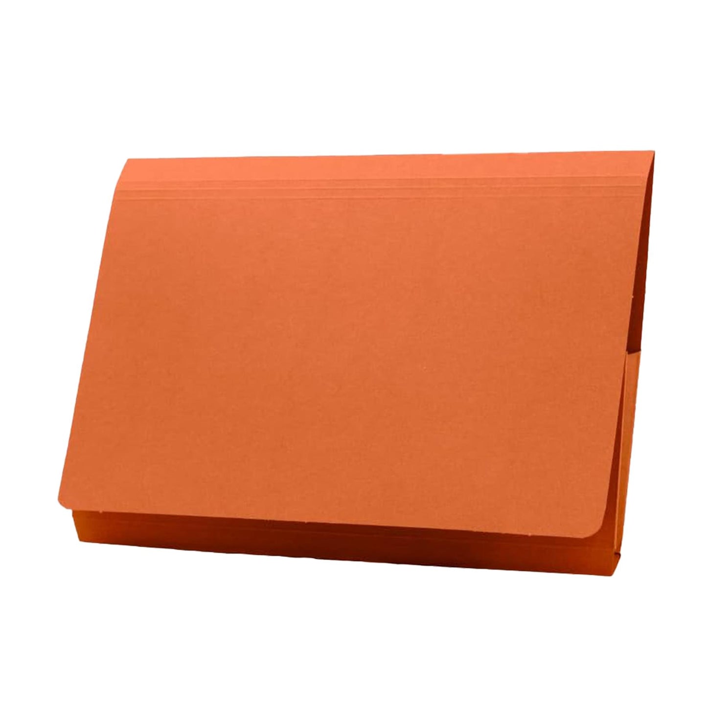 Exacompta Guildhall Orange Full Flap Pocket Wallet - Heavyweight Manilla Document Folder, Pack of 25