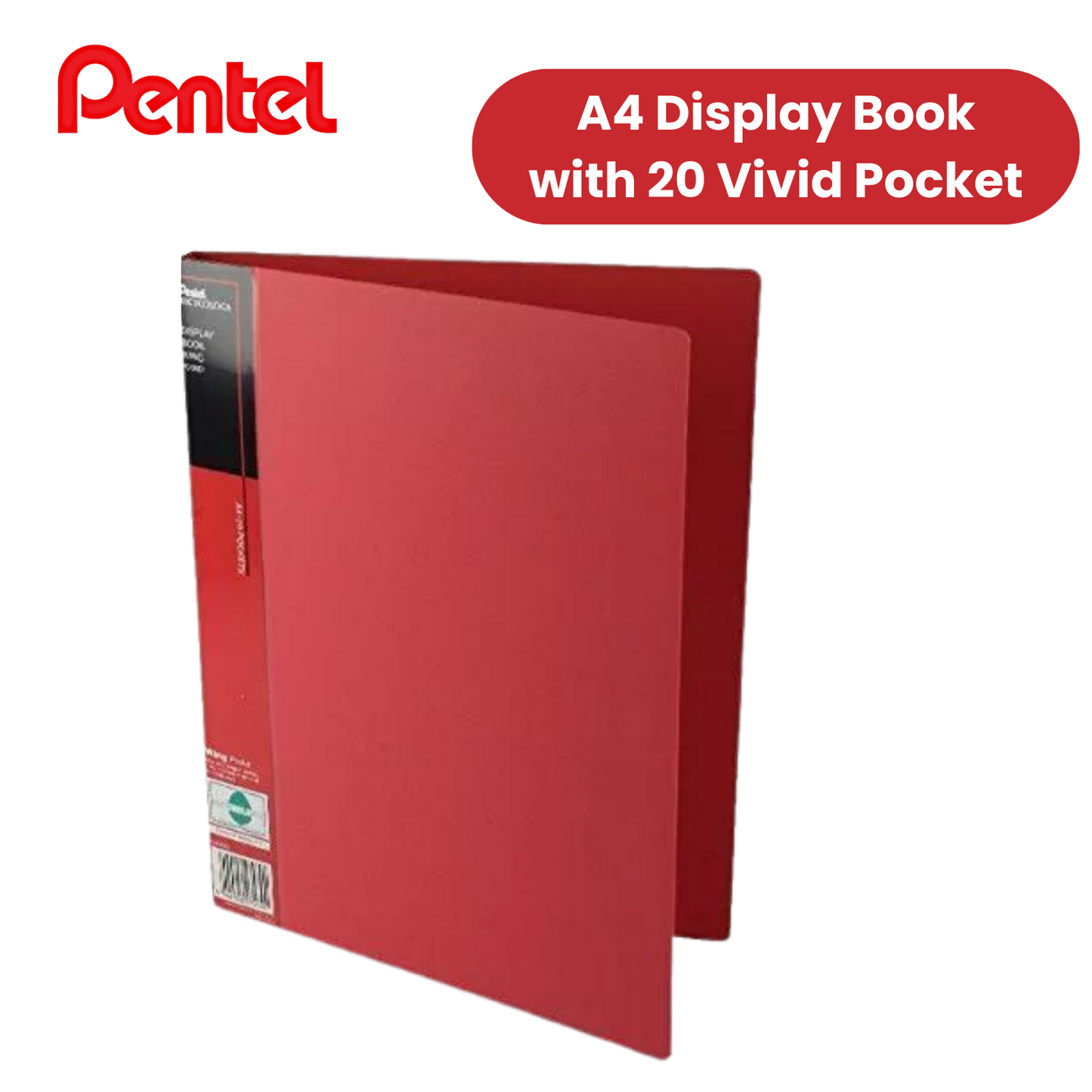 PENTEL RECYCOLOGY A4 DISP BK 20PKT RED - Pack of 1