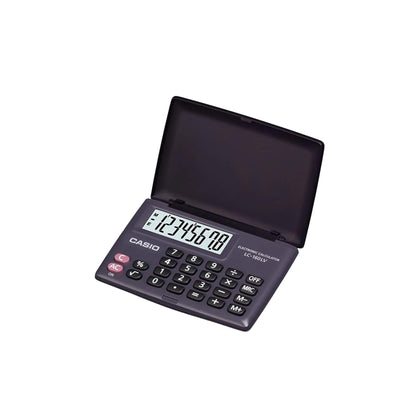 Casio LC-160LV Pocket Calculator, 8-Digit with Large LCD Display, Flip Cover Calculator (Black)