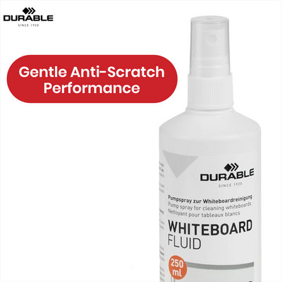 Durable Whiteboard Cleaner Kit - 250 ml White Board Cleaning Spray Microfiber Cloth for Whiteboards