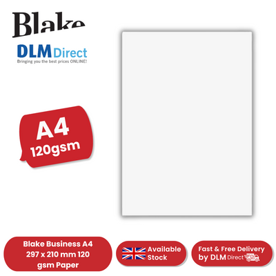 Blake Business A4 297 x 210 mm 120 gsm Paper (36677) Diamond White- 500 - 1 to 5