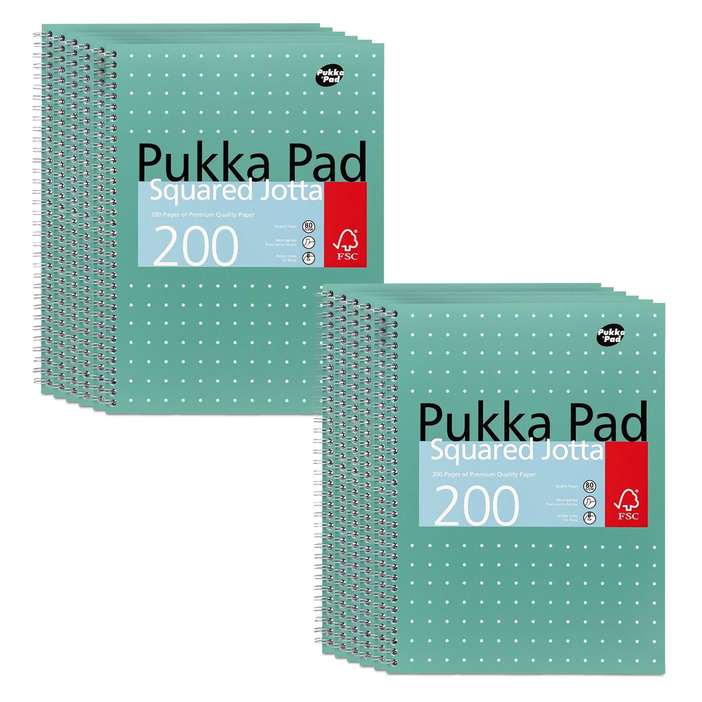 Pukka Pad A4 Metallic Squared - Pack of 12
