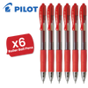 Pilot G207 Retractable Gel Rollerball 0.7mm Tip Smooth Single - Multi Pens Red