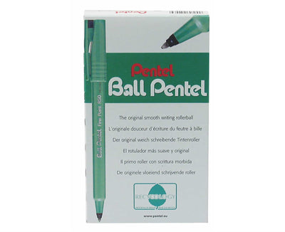 PENTEL BALLPENTEL FINE BLACK R50-A - Pack of 12
