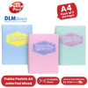 Pukka Pad Pastel Jotta Pad A4, Lined Notebook for School, Work & Notes Pack of 3